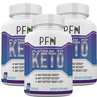 Platinum Fit Keto - PFN - Advanced Weight Loss with Metobolic Ketosis Support - 180 Capsules - 3 Month Supply