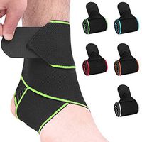 Vech Ankle Support Brace, 1 Pack Adjustable Compression Ankle Support Wrap for Sports Protection, Breathable Super Elastic Ankle Sleeve Fits Most for Men and Women, Perfect for Sports, Sprained Ankle