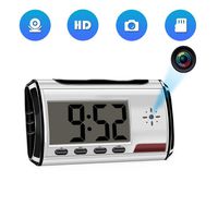 Hidden Spy Camera Alarm Clock HD 1080P Security Camera Loop Video Recorder with Remote Controller
