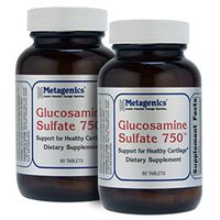 Metagenics Glucosamine Sulfate 750 60 Tablets - TwinPak