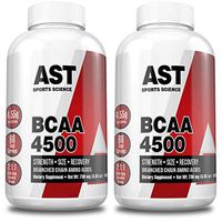 BCAA 4500 - Branched Chain Amino Acids - for Fast Muscle Energy, Growth, Strength and Ultra-Fast Recovery - AST Sports Science (2-Pack)