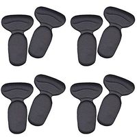 DWR 4 Pairs Heel Grips, Extra Strong Heel Stickers Shoe Heel Snugs Inserts Insoles Pads Foot Care Protector For Women Girls (Black)