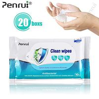 20 Boxs Disinfectant Wipes, 75% Alcohol Wet Wipes Cleaning Wet Wipes, 10Pcs/Box 75% Alcohol Wet Wipes Suitable for Family All Daily Protection (10 pcs/20 boxs)