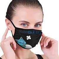 Fairy Tail Glasses Anti-Smog Mask,Adjustable Earloop Face Double Layer Mask,Washable, Reusable Masks,Protection from Dust, Pollen, Pet Dander, Other Airborne Irritants