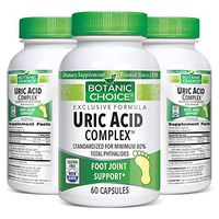 Botanic Choice Uric Acid Complex - Adult Daily Supplement - Delivers Essential Vitamins and Herbs Supporting Healthy Uric Acid Levels Joint Comfort and Urinary Function 60 Capsules