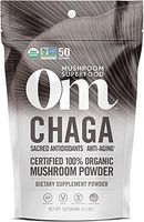 Om Organic Mushroom Nutrition Supplement, Chaga: Sacred Antioxidants, Anti Aging, 50 servings, 3.57oz, 100 Gram