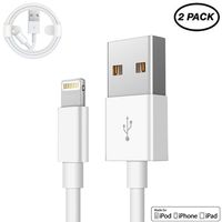 2Pack-[MFi Certified] Apple iPhone/iPad Charger Lightning Cable Compatible iPhoneXs/Xs Max/Xr/X/8/7/6s/6/plus/5s/5c/SE,iPad Pro/Air/Mini,iPod Touch(1M/3.3FT)