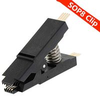 Organizer SOIC8/SOP8 Flash Chip IC Test Clip Black for BIOS/24/25/93 Programmer Adpter (SOP8 Clip)