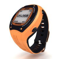 Multifunction Sports Training Wrist Watch - Smart Classic Pro Sport Exercise Running Digital Heart Rate Fitness Gear Tracker w/ GPS Navigation, Alarm, Charger, For Men / Women - Pyle PSGP310OR (Orange)