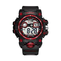 Fxbar, Multi Windows Men Sport Watch Cool Design Analog Wrist Watch Bracelet Watches(Red)