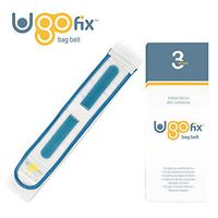 Ugo Fix Bag Strap (x3) – Extra Padded Urine Drainage Catheter Leg Bag Support Strap with Soft Elastic Fabric and Comfortable Silicone Grips (Pack of 3)