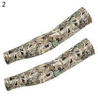 1 Pair Outdoor Cycling Camouflage Breathable Anti-UV Protective Arm Guard Sleeve for Sun Protection - 2#