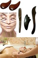 Design by UnseenThailand 5 Pcs. Guasa Gua-sha Scraping Tool for the Patient's Neck, Chest, Face or Back Relieve Fatigue. (Gua Sha)
