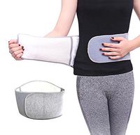 MAIBU Winter Soft Waist Warmer Bamboo Charcoal Fiber Lumbar Belt Adjustable Waist Support Warm Grey - M