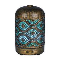 Bronze Art Aromatherapy Essential Oil Diffuser,Humidifier,Ultrasonic Quiet,Cool Mist,Adjustable Time Setting,Color Light Changing,Waterless Auto Off,for Baby,Home,Office,Yoga,Birthday,Gift,Decorative