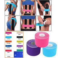 Kinesiology Tape - Pain Relief Adhesive - Best Therapeutic Muscle Support Aid - Sports Wrap for Knee Elbow Wrist Back Shoulder Ankle & Neck injury tape - Physio tap Water resistant - Price Xes