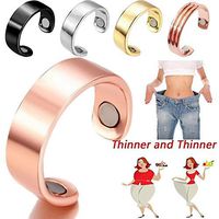 2PCS Magnetic Therapy Finger Ring for Women/Man,Bio Weight Loss Finger Ring Stimulating Acupoints Finger Ring Magnetic Therapy, for Arthritis Pain Relief Magnets, Weight Loss Ring Fat Burning Slimming
