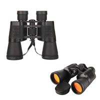 HWZ 10X50 HD Binoculars Red Eyepieces High Power Outdoor Travel Telescope Portable Binoculars