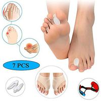 Bunion Corrector & Bunion Relief Sleeve Kit Toe Separators Spacers Straighteners Splint Surgery Aid Treatment Relieve Pain in Hallux Valgus, Hammer Toe, Big Toe Joint,7PCS