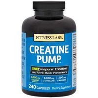 Fitness Labs Creatine Pump with L-Citrulline, L-Arginine, and Creapure Creatine Monohydrate - 240 Capsules