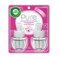 Air Wick Scented Oil Twin Refill, 0.67 oz each, Pure Tropical Flowers 2 ea (Pack of 6)