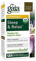 GAIA HERBS Organic Sleep and Relax Liquid Caps, 50 CT