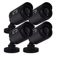 Night Owl Security, 4 Pack of 720p HD Wired Security Add-on Bullet Cameras (Black)