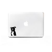 (2X) StickAny Laptop Series Pit Bull Sticker for MacBook Pro, Chromebook, Surface Pro, and More (Black)