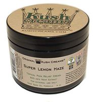 Kush Creams - Super Lemon Haze - Emu Oil & Hemp Oil Infused w/ 30+ Herbal Ingredients - Topical Pain Relief Cream with Aromatherapy - Award Winning - Doctor Recommended - Lab Tested - 8 oz Jar