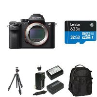 Sony a7R II Full-Frame Mirrorless Interchangeable Lens Camera, Body Only Deluxe Bundle