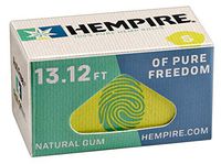 6 Packs Hempire Small Size Hemp Rolling Paper Roll + 3-Piece 63mm Beamer Acrylic Grinder with Storage Compartment + Beamer Smoke Sticker