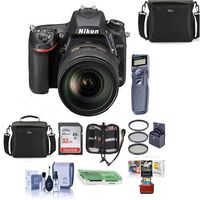 Nikon D750 FX-Format DSLR Camera with AF-S NIKKOR 24-120mm f/4G ED VR Lens - Bundle with 32GB SDHC, Cam Bag, 77mm Filter Kit, Cleaning Kit, Card Reader, Remote Shutter Trigger, Mac Software, and More