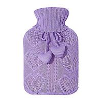 tralasume Hot Water Bottle Knitted Hot Water Bottle Woven Hot Water Bottle Suitable for All Adults and Children. The Perfect Birthday for Friends and Family.