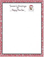 Season's Greetings Stationery Printer Paper 26 Sheets