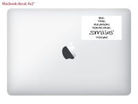 Vinyl Decal Sticker Skin Print/Tea for Square 4x2 MacBook Laptop