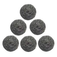 Household Surfaces Scouring Pads & Sticks, 6 Pack Stainless Steel Sponges, Scrubbing Scouring Pad, Steel Wool Scrubber for Kitchens, Bathroom and More