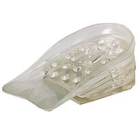 EUBUY 1 Pair of Silicone Transparent 5 Layers Gel Height Increase Shoes Insoles Shoe Pads