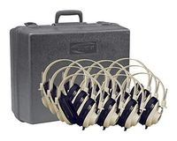 Califone 2924AVP-12 2924AV-P Deluxe Monaural Headphones with Case, Beige