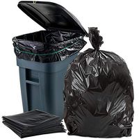 Plasticplace 65 Gallon Trash Bags │ 1.5 Mil │ Black Heavy Duty Garbage Can Liners │ 50” x 48”, (100 Count)