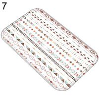 TbpersicwT Home bedroom carpet door mat, Geometric Pattern Living Room Door Mat Entrance Rug Anti-slip Bathroom Carpet - 7#