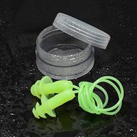 Jenny.Ben Waterproof Soft Silicone Wire earplugs Travel Sleep Anti Noise earplugs Noise Reduction Swimming earplugs Ear Protection 2 Pairs GR