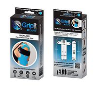 Gripit - Pre-Cut Kinesiology Tape – Shoulder (Black & Blue)