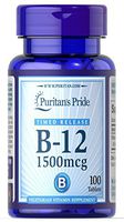 Puritan's Pride Vitamin B-12 1500 mcg Timed Release-100 Tablets