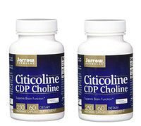 Jarrow Formulas Citicoline CDP Choline Supports Brain Function 250 miligrams (60 Capsules) Pack of 2