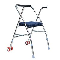 EGCLJ Elderly Rollator Walker with Armrest - Two Wheeled Walker with Seat - Rehabilitation Auxiliary Walking Frame Elderly Walking Aid