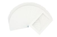 Golden State Art, Pack of 25, 5x7 White Picture Mats Mattes with White Core for 4x6 Pictures