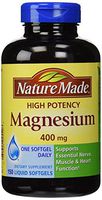 Nature Made High Potency Magnesium 400 mg 2 Pack each of 150 Liquid Softgels
