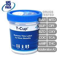 MiCare [5pk] - 10-Panel Multi Drug Test Cup (BAR/BUP/BZO/COC/mAMP/MTD/OPI/OXY/TCA/THC with A3) #MI-TDOA-7104A3