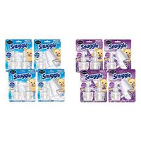 Renuzit Snuggle Scented Oil Plugin Air Freshener, 6 Refills + 2 Warmers, Linen Escape, 6Count and Renuzit Snuggle Scented Oil Plugin Air Freshener, Relaxing Lavender, 6Count, 6 Refills + 2 Warmers