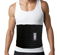 ITA-MED Men's Breathable 9 Inch Wide Elastic Abdominal Binder, Black, Small, 1 Pound